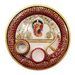Decorative Puja Thali Set