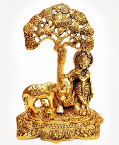Cow Krishna Tree Gold