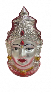  Silver Plated Lakshmi Face for Varamahalakshmi Vratam